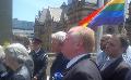       Mayor <em><strong>Rob</strong></em> <em><strong>Ford</strong></em> attends rainbow flag raising 
  