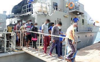 Navy detains 54 people attempting to migrate to Australia by boat