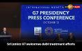             Video: Sri Lanka: G7 welcomes debt treatment efforts
      