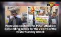             Video: Protest opposite the St. Peter's Basilica demanding justice for victims of the Easter Sun...
      
